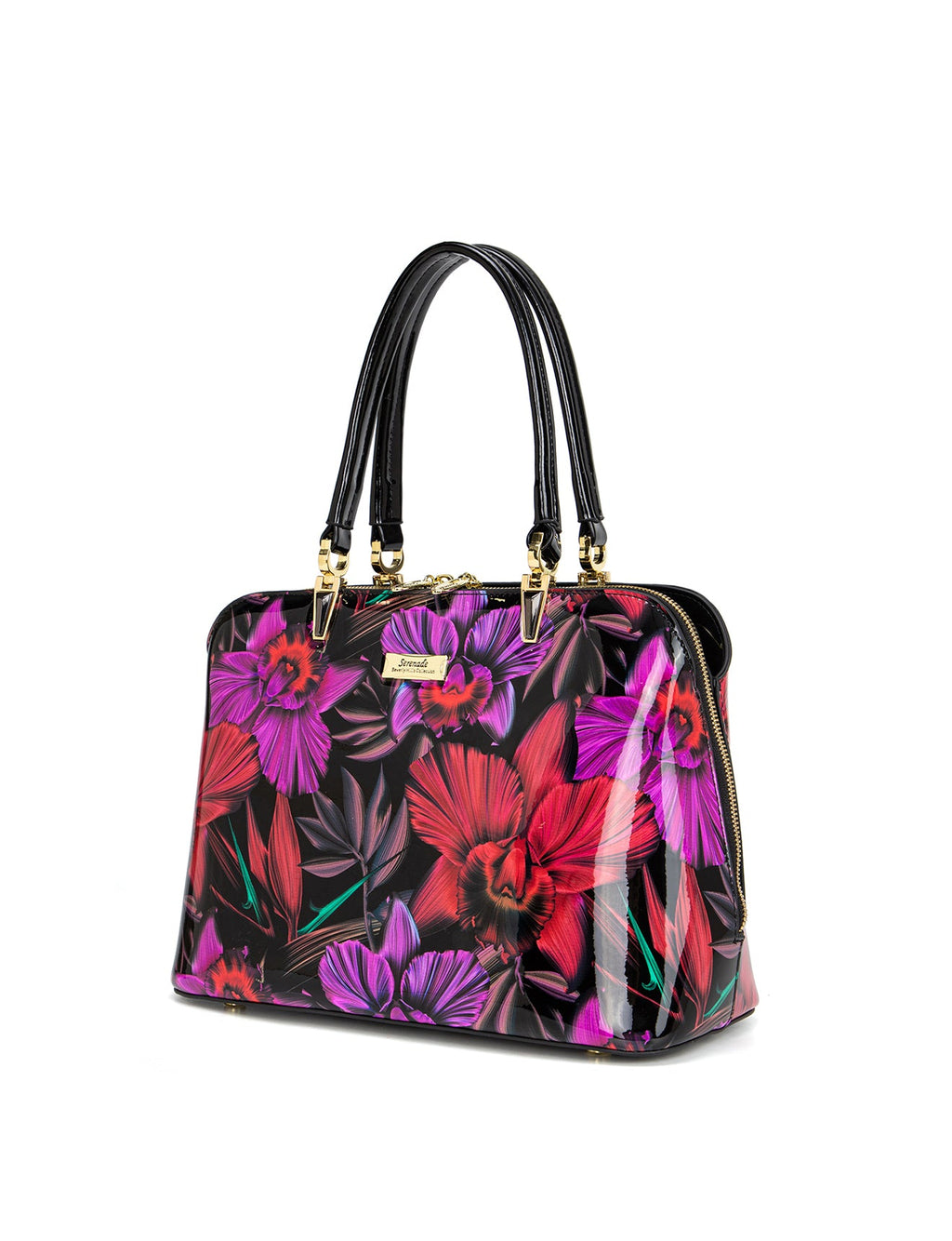 ORCHID TRIPLE COMPARTMENT LEATHER BAG- SF15-8137