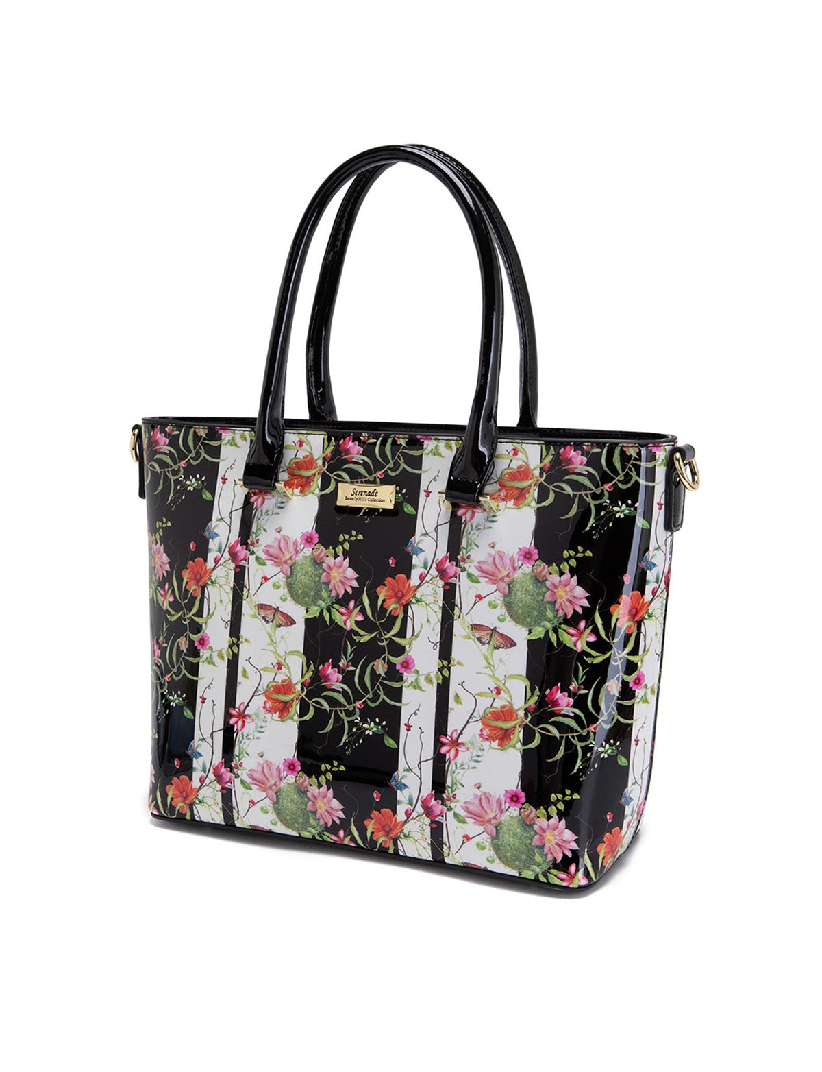 ANTHEA PATENT LEATHER GRIP HANDLE BAG- SF16-8787