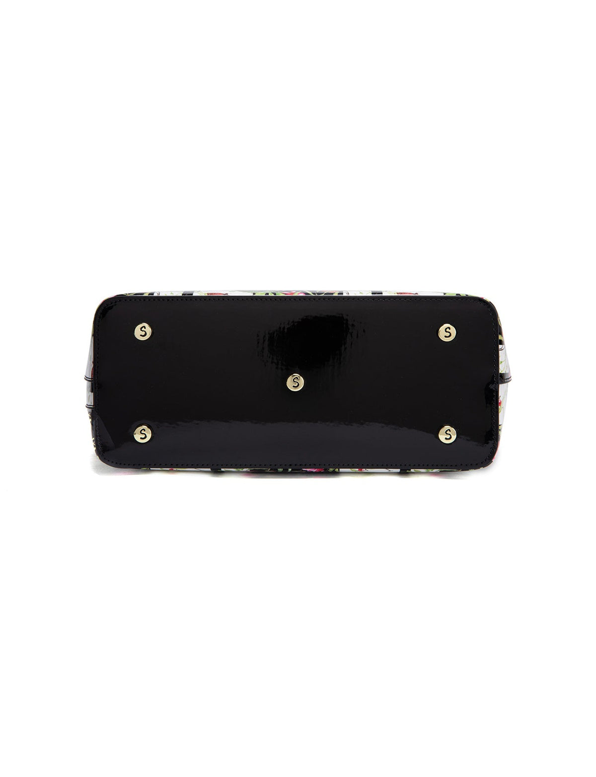 ANTHEA PATENT LEATHER GRIP HANDLE BAG- SF16-8787