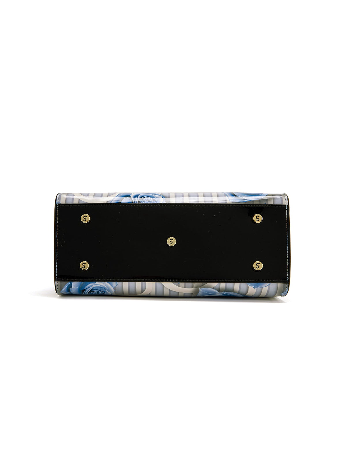ANNABELLE PATENT LEATHER GRIP HANDLE BAG- SF22-0821