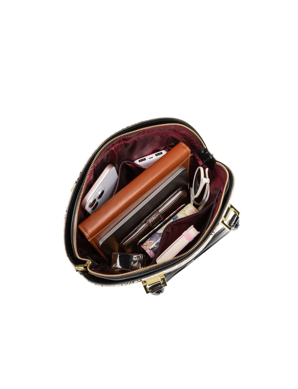 APHRODITE LEATHER BOWLING BAG-SF23-9275