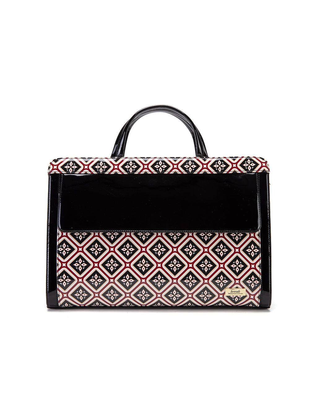 ELOISE PATENT LEATHER LAPTOP BAG-SF25-T21066- SALE