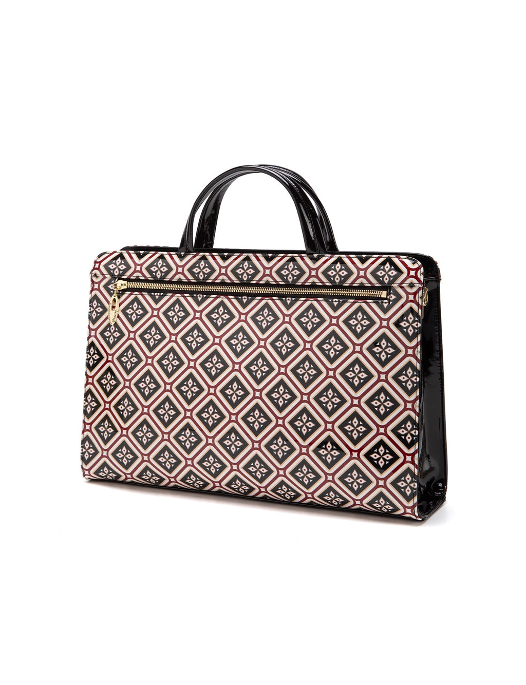 ELOISE PATENT LEATHER LAPTOP BAG-SF25-T21066- SALE