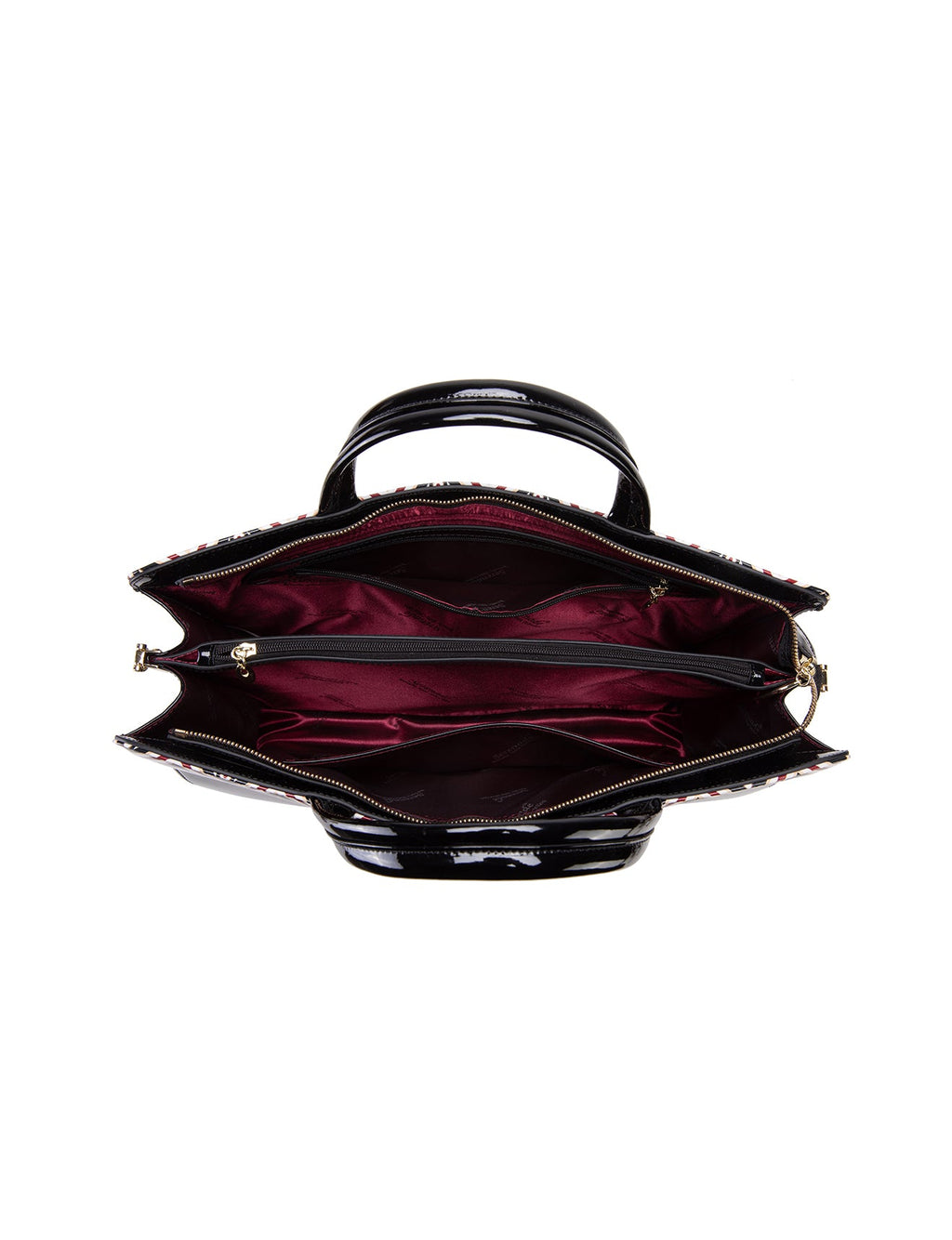 ELOISE PATENT LEATHER LAPTOP BAG-SF25-T21066- SALE