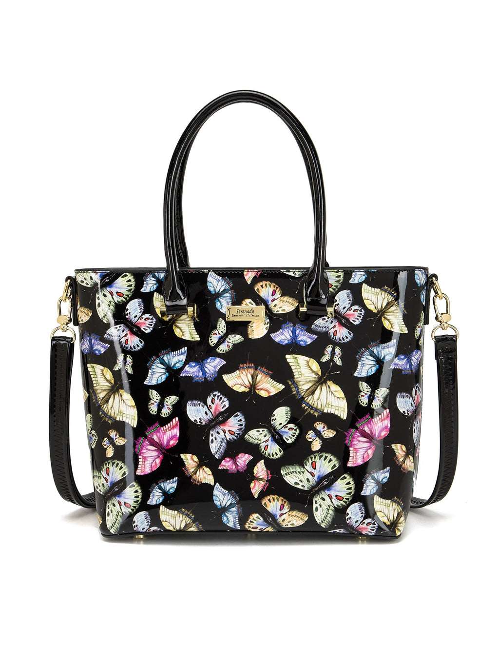 IMPERIA PATENT LEATHER GRIP HANDLE BAG- SF29-8787