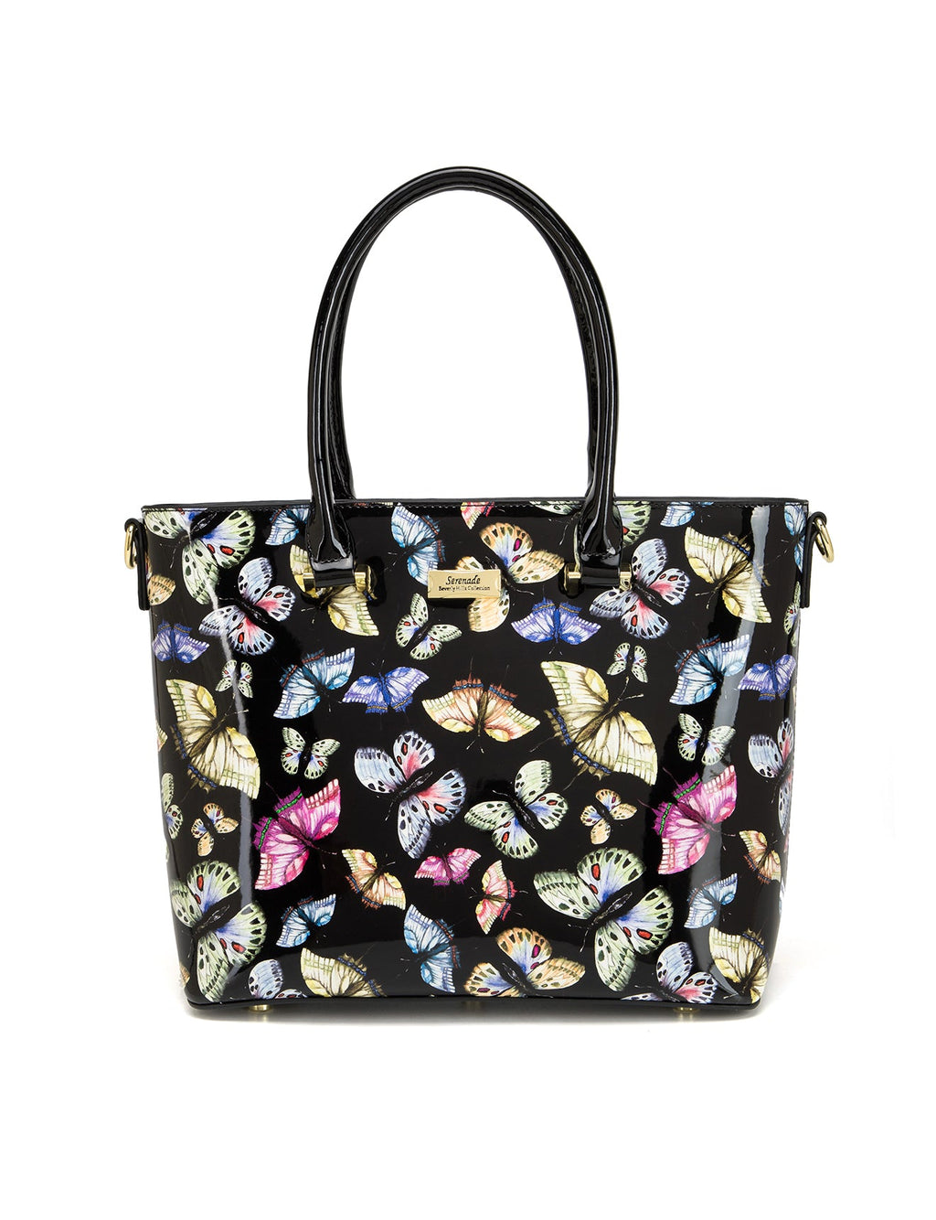 IMPERIA PATENT LEATHER GRIP HANDLE BAG- SF29-8787