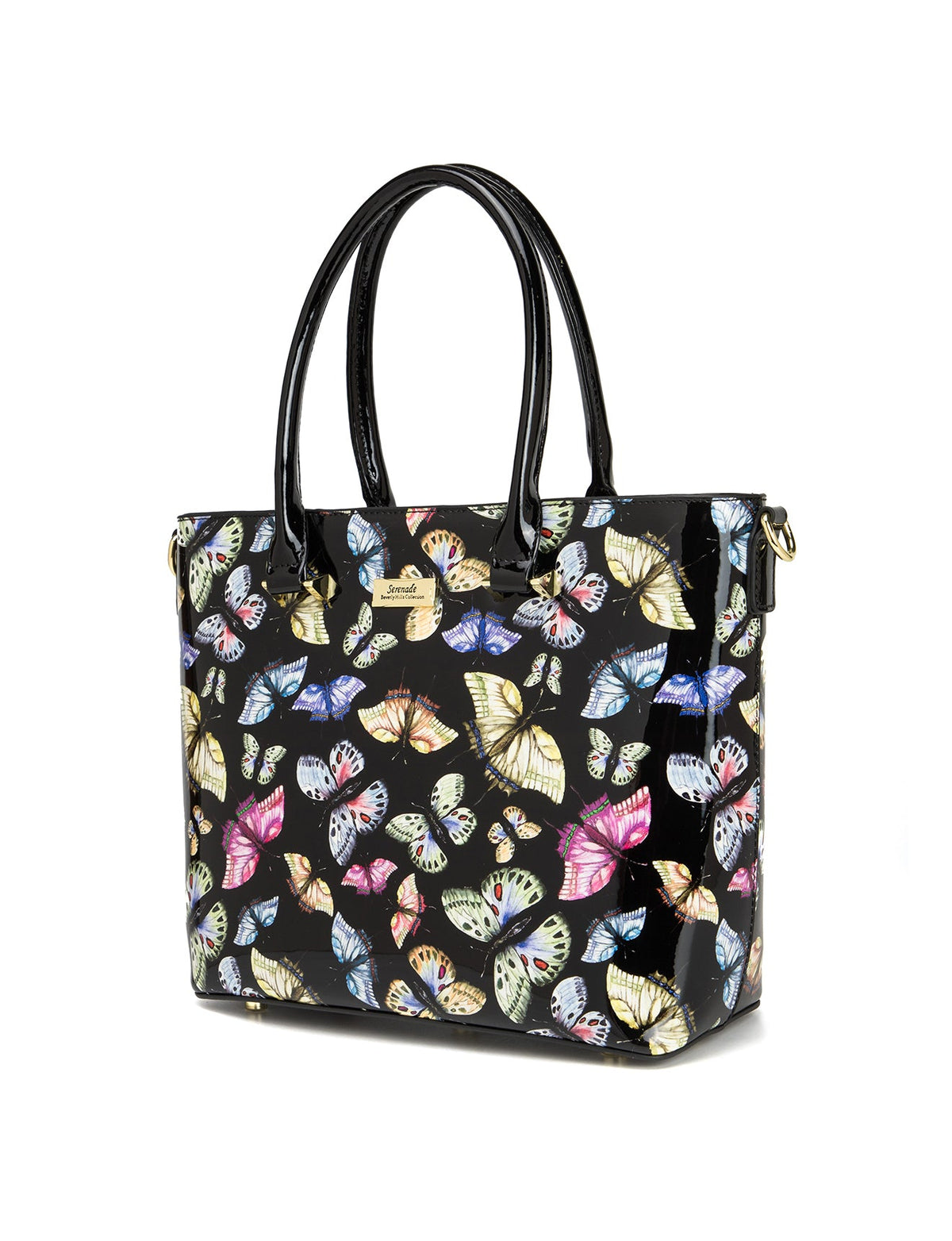 IMPERIA PATENT LEATHER GRIP HANDLE BAG- SF29-8787