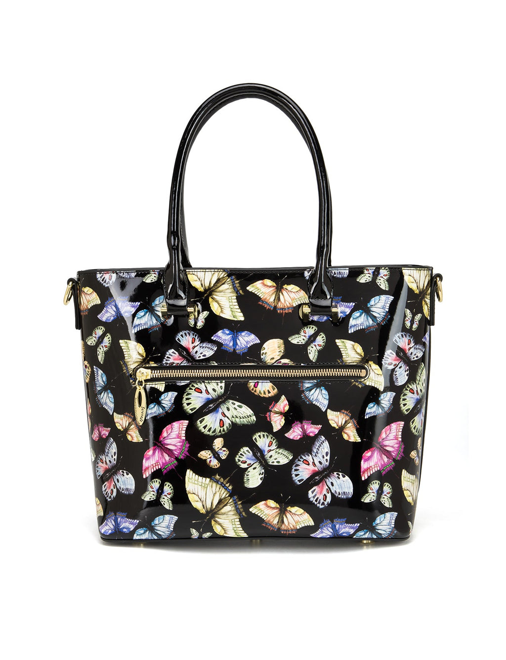 IMPERIA PATENT LEATHER GRIP HANDLE BAG- SF29-8787