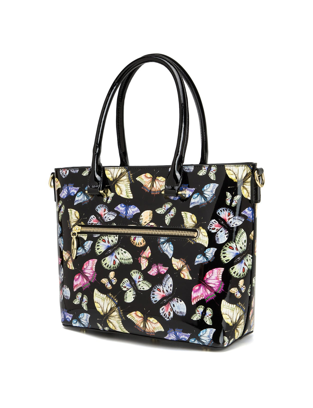IMPERIA PATENT LEATHER GRIP HANDLE BAG- SF29-8787