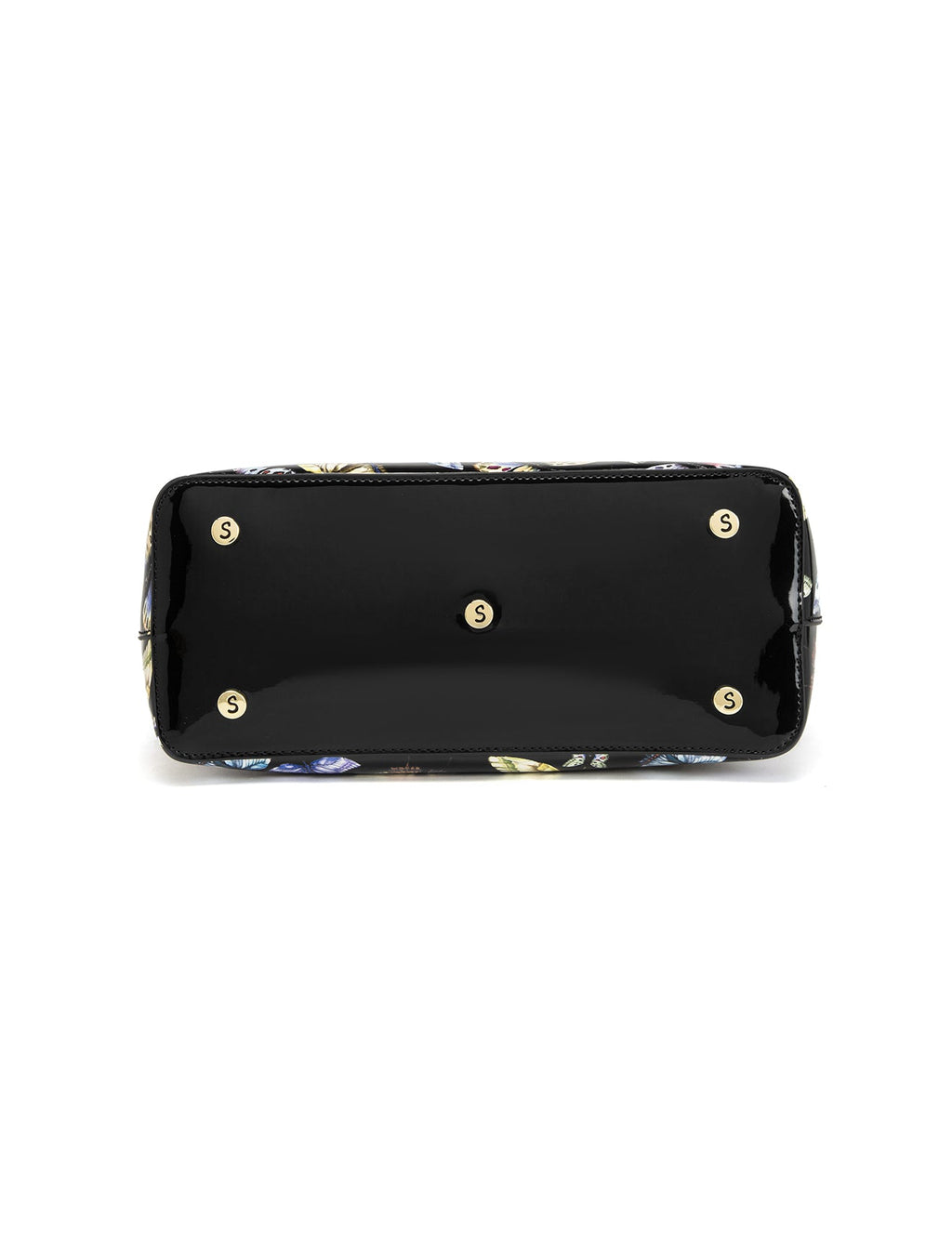 IMPERIA PATENT LEATHER GRIP HANDLE BAG- SF29-8787