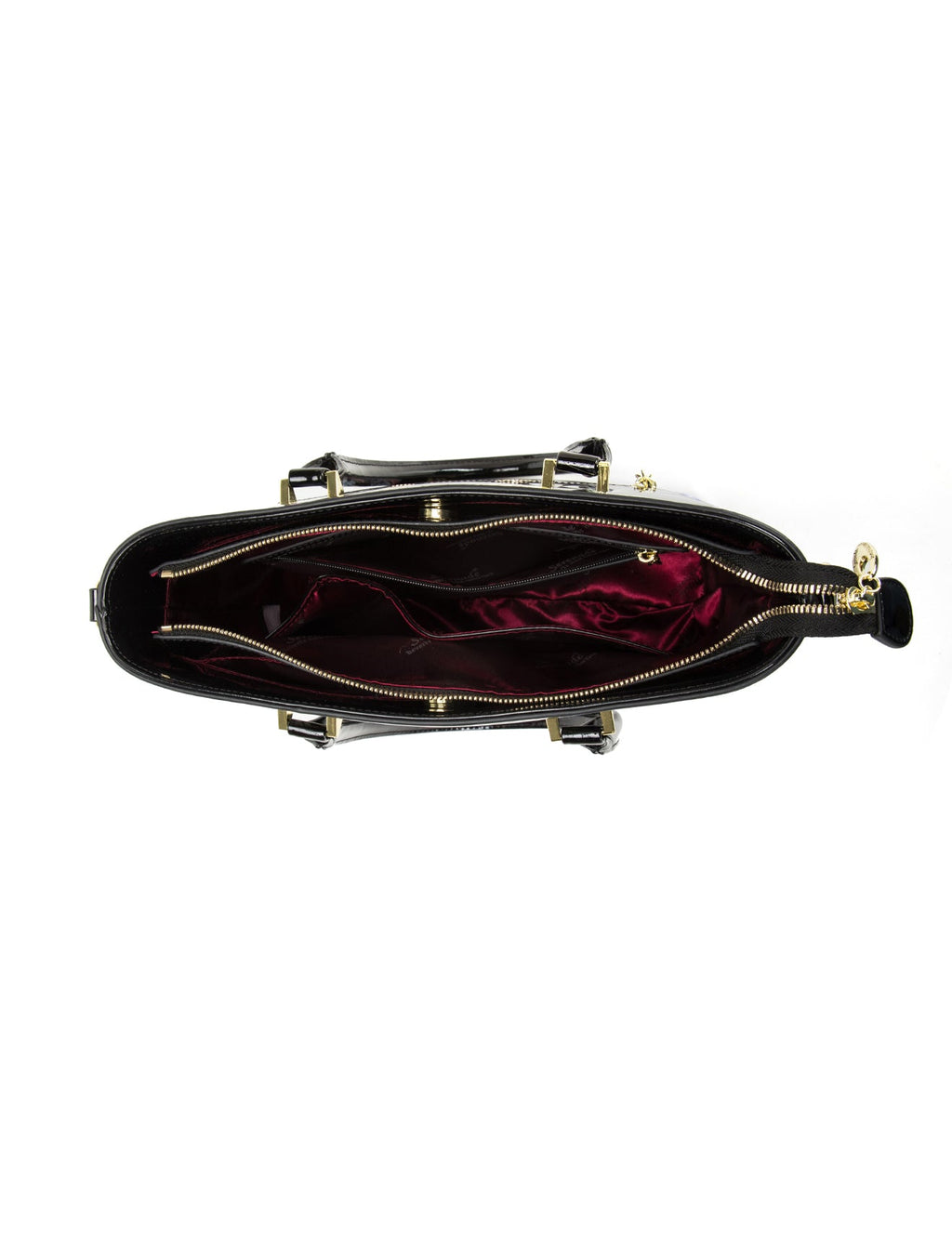 IMPERIA PATENT LEATHER GRIP HANDLE BAG- SF29-8787