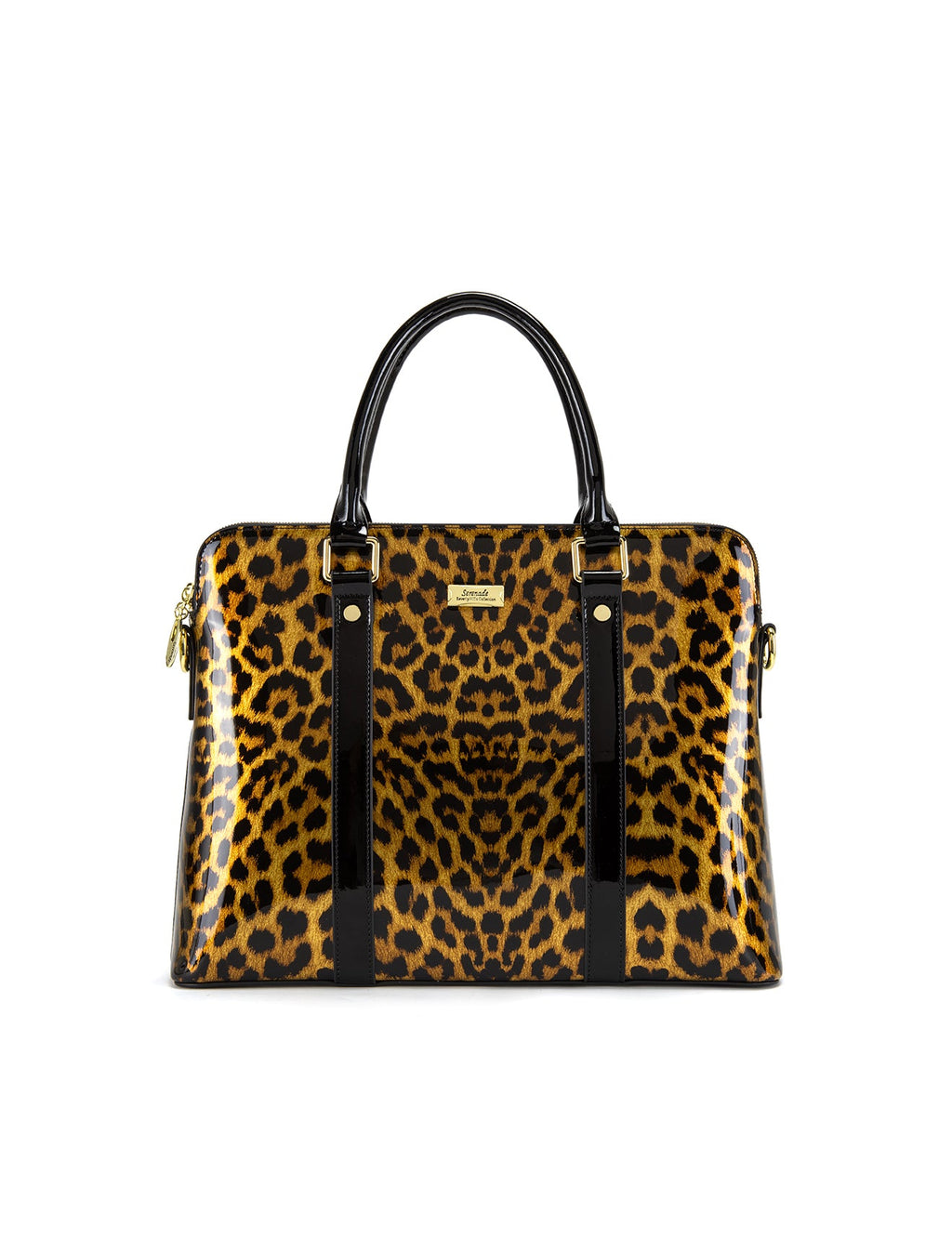 ROUGUE LEOPARD PATENT LEATHER LAPTOP BAG-SF35-6006