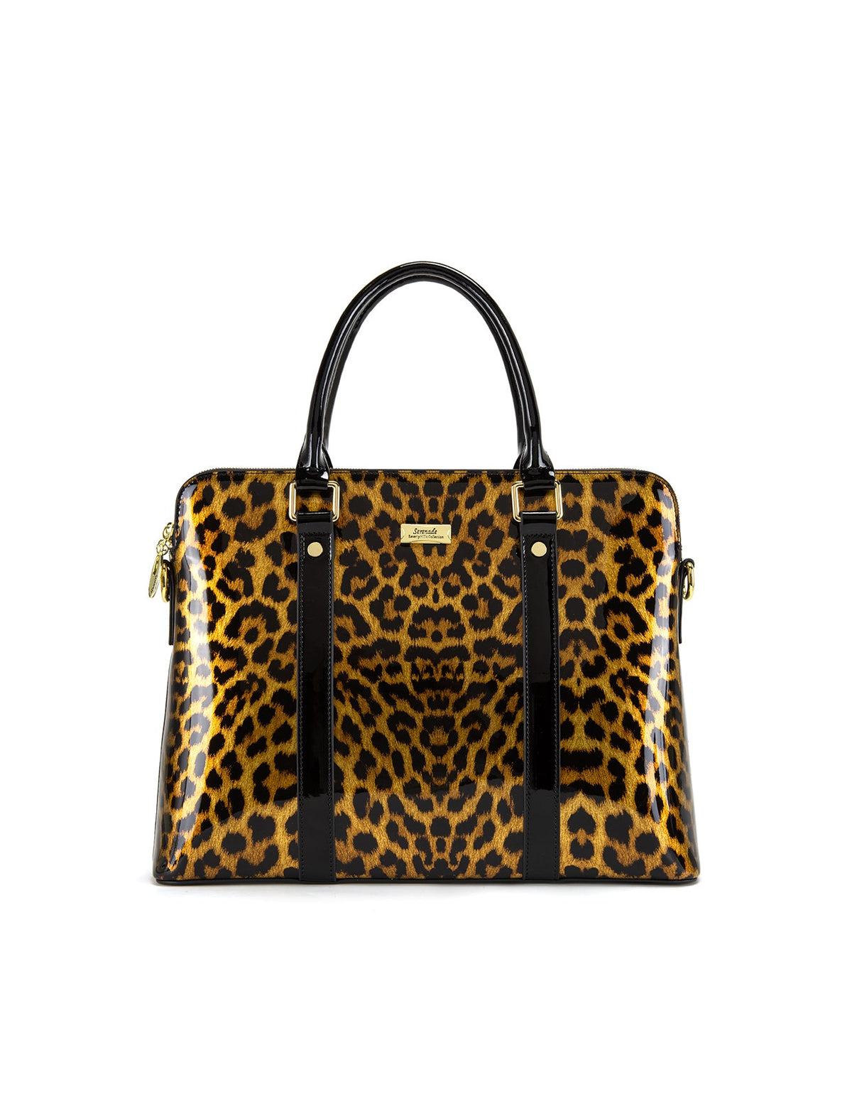 ROUGUE LEOPARD PATENT LEATHER LAPTOP BAG-SF35-6006