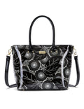ASPEN PATENT LEATHER GRIP HANDLE BAG- SF4-8787-SALE