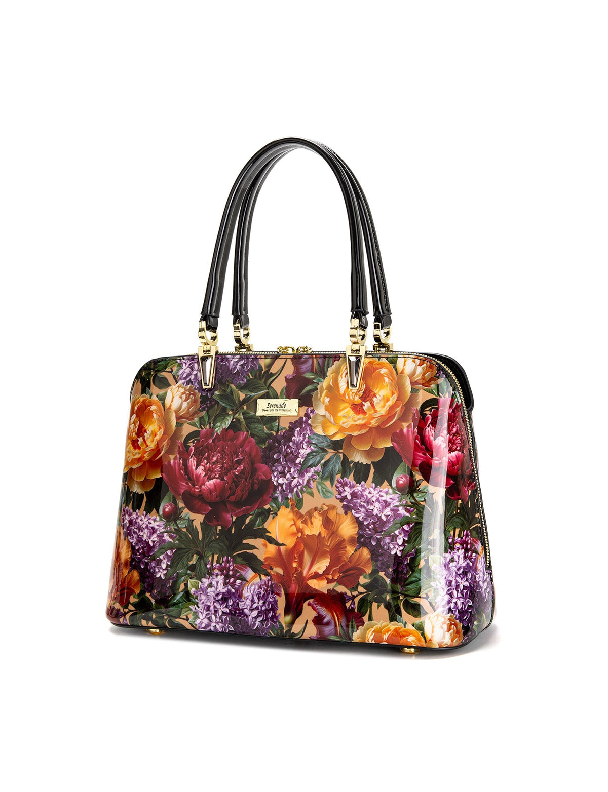 BOUQUET TRIPLE COMPARTMENT LEATHER BAG- SF41-8137
