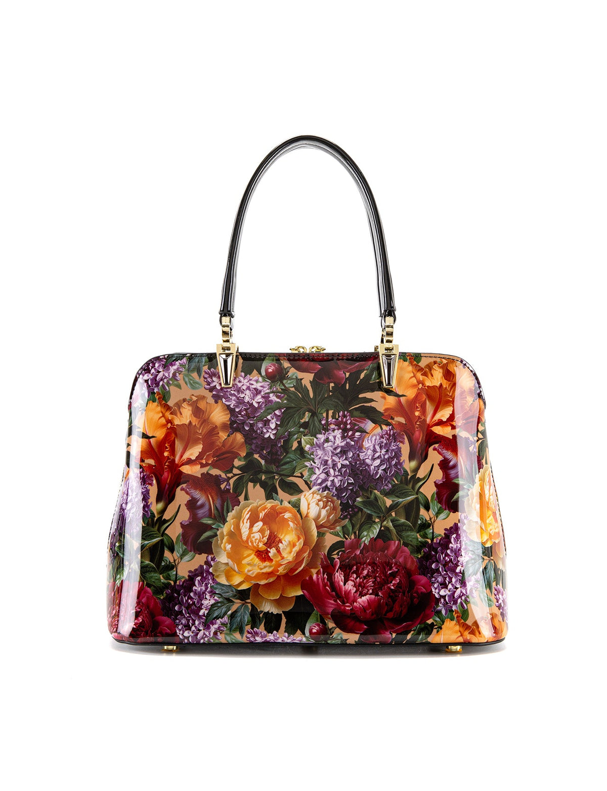 BOUQUET TRIPLE COMPARTMENT LEATHER BAG- SF41-8137