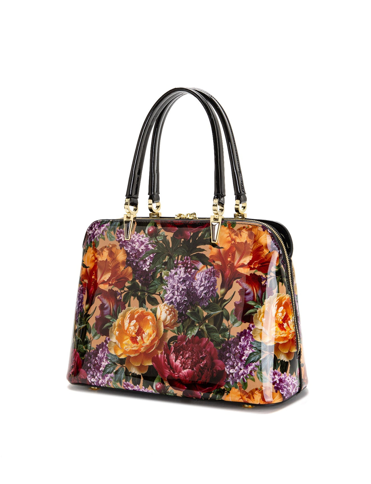 BOUQUET TRIPLE COMPARTMENT LEATHER BAG- SF41-8137
