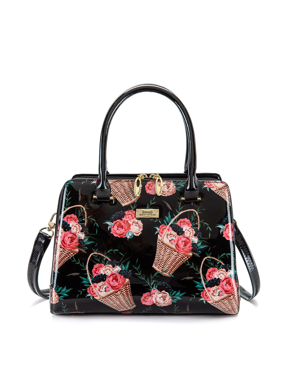 MABEL GRIP HANDLE LEATHER BAG- SF46-0343