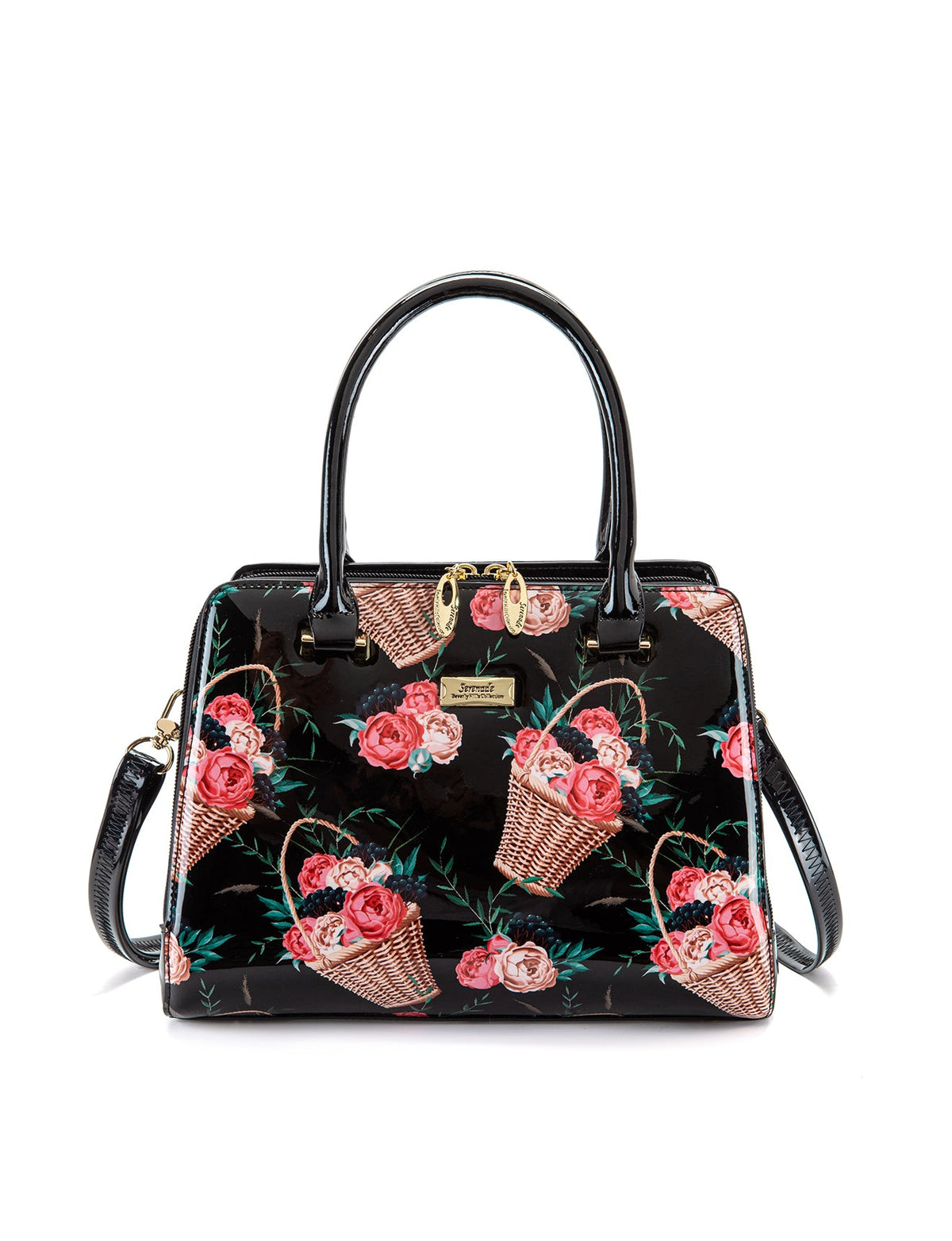 MABEL GRIP HANDLE LEATHER BAG- SF46-0343
