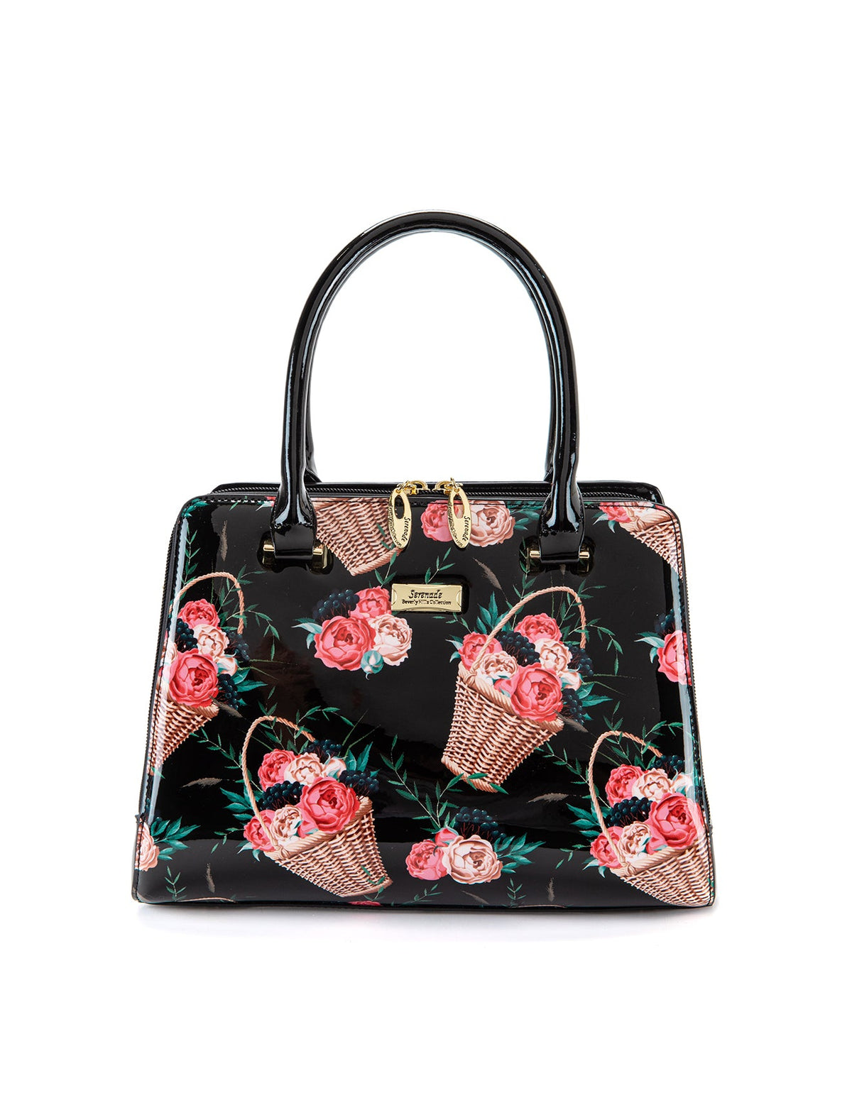 MABEL GRIP HANDLE LEATHER BAG- SF46-0343