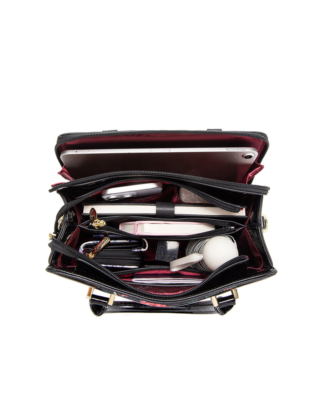 MABEL GRIP HANDLE LEATHER BAG- SF46-0343