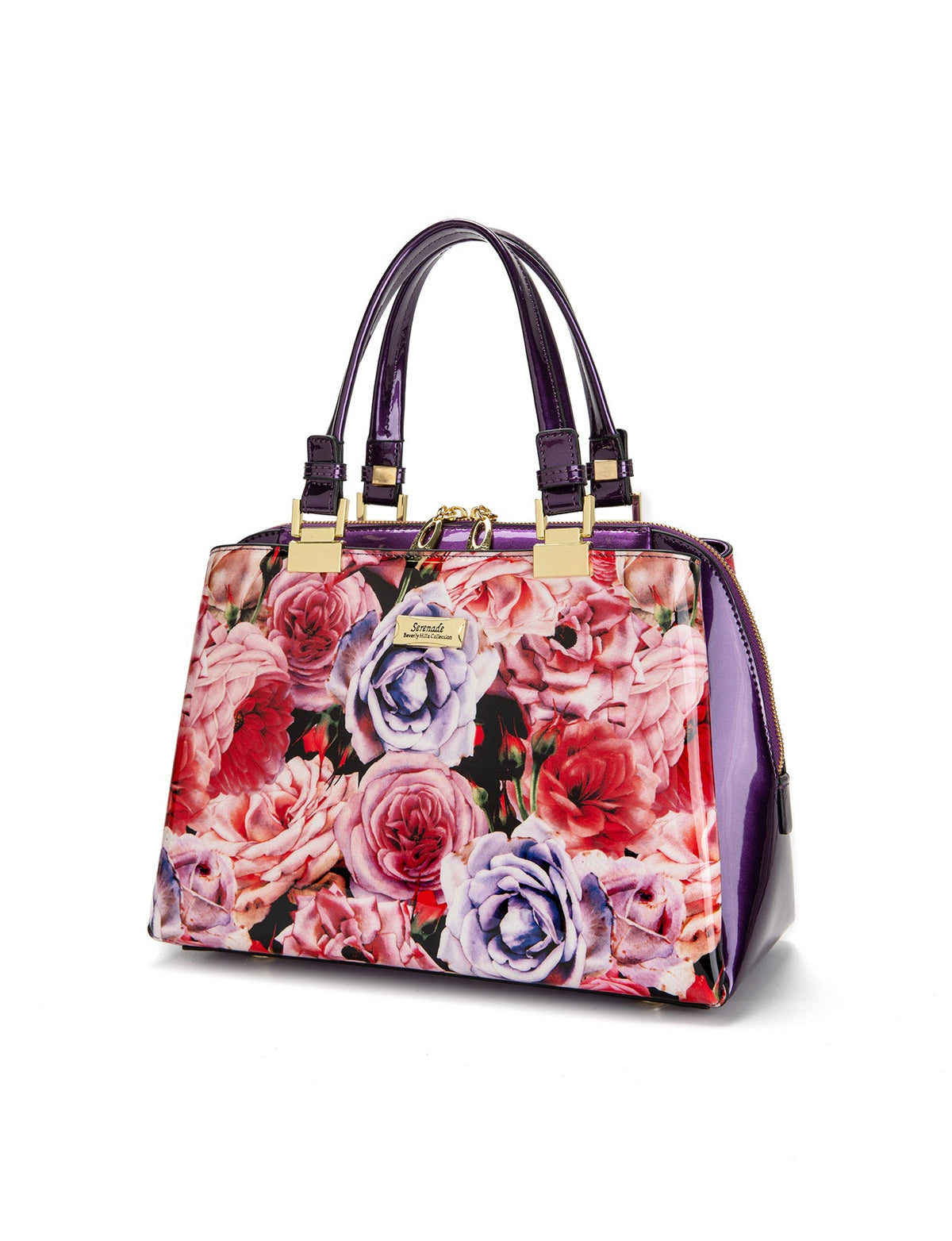 ROSEMARIE PATENT FINISH MULTICOMPARTMENT BAG- SF47-0450