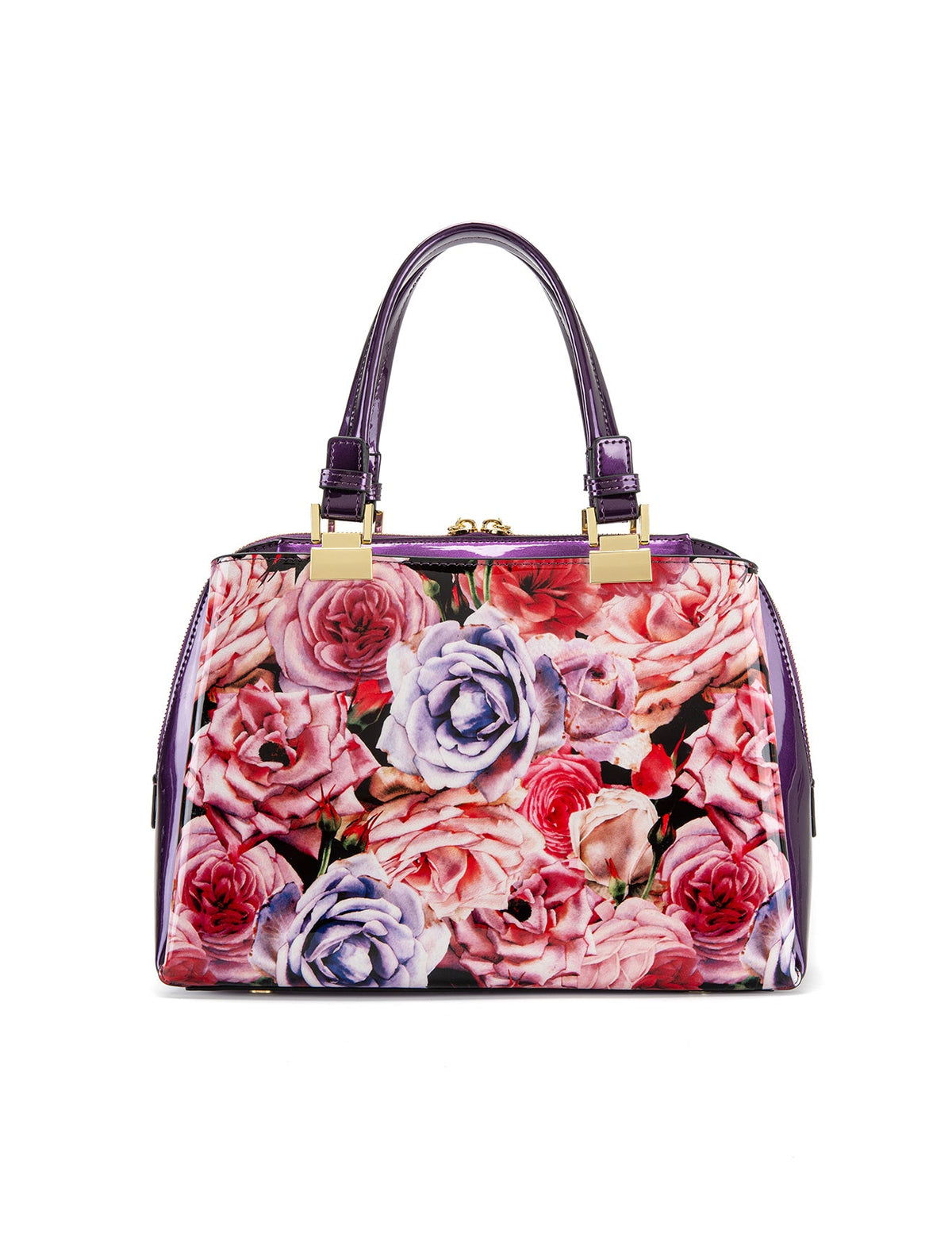 ROSEMARIE PATENT FINISH MULTICOMPARTMENT BAG- SF47-0450