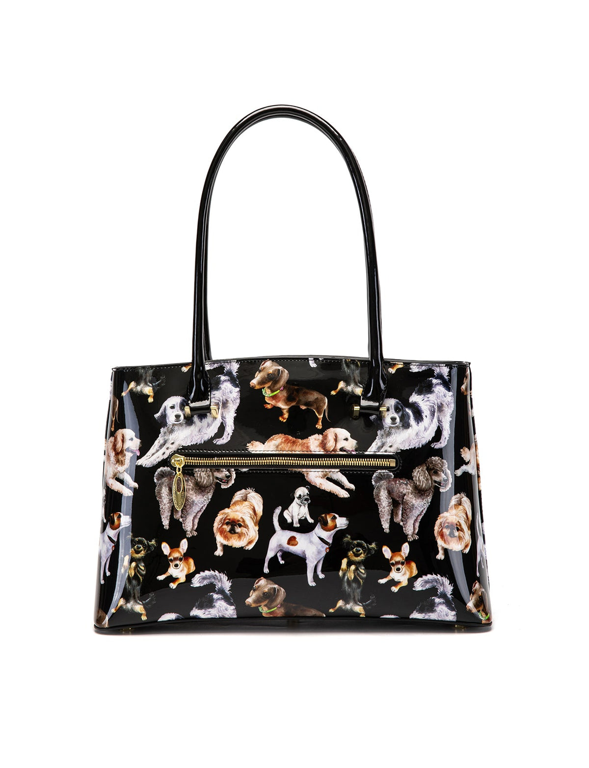 LETS PAWTY PATENT LEATHER SHOULDER BAG- SF50-7985- NEW IN
