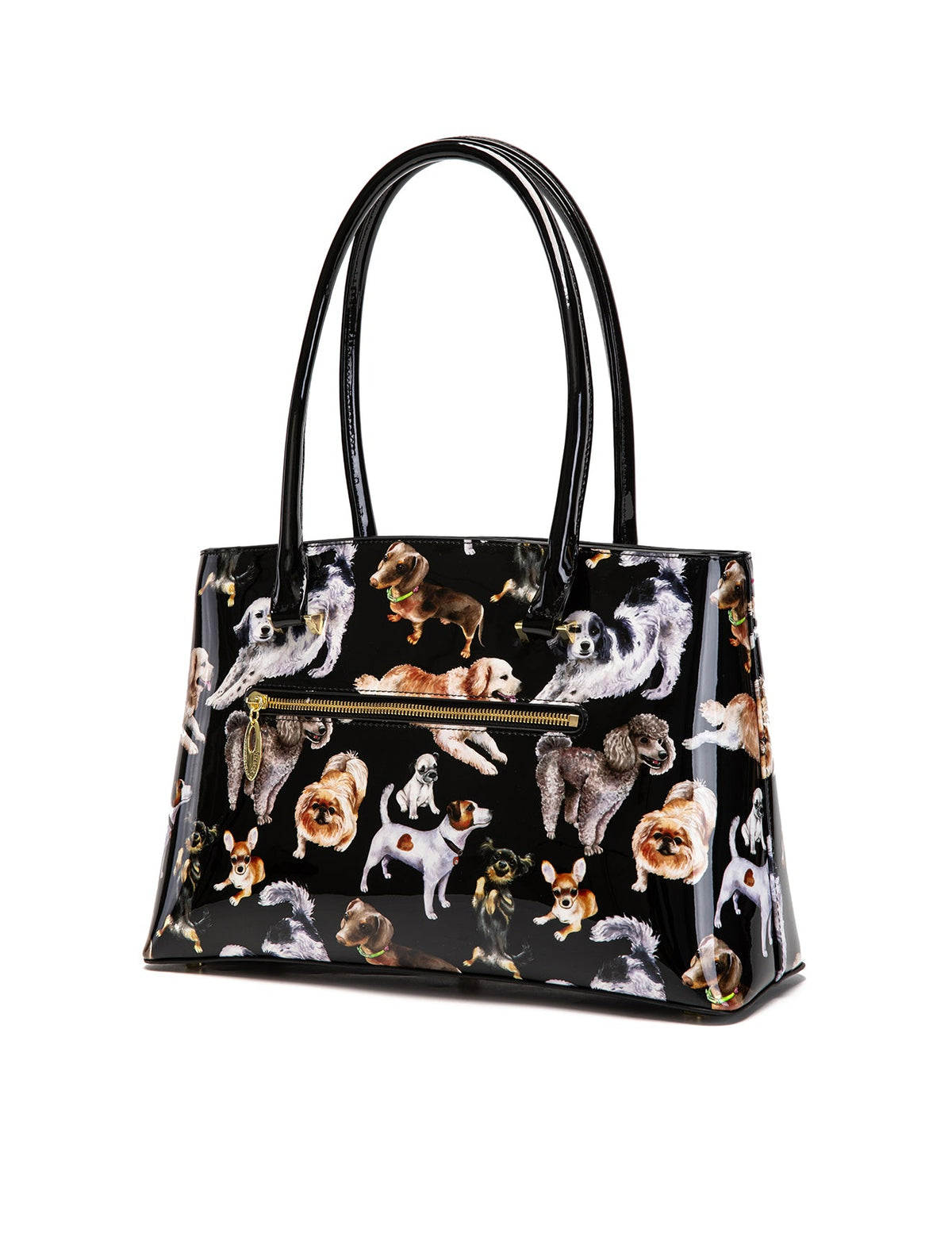 LETS PAWTY PATENT LEATHER SHOULDER BAG- SF50-7985- NEW IN