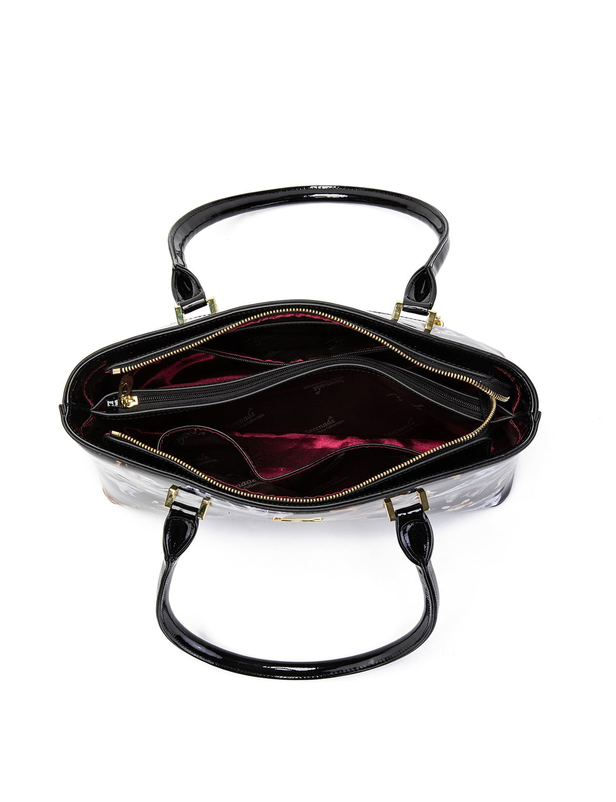 LETS PAWTY PATENT LEATHER SHOULDER BAG- SF50-7985- NEW IN