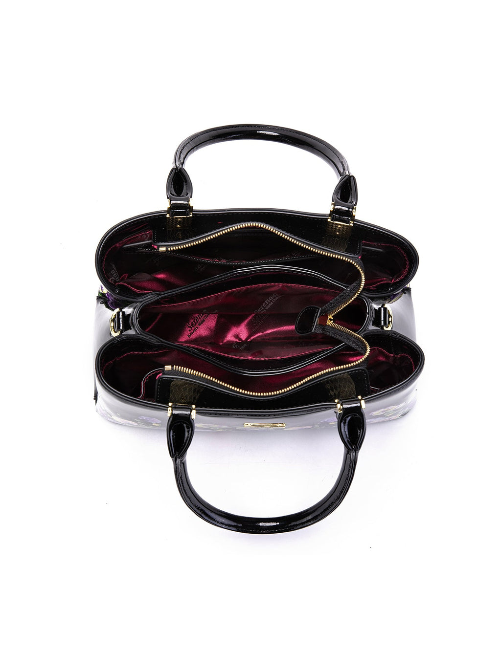 DIZZY LIZZY GRIP HANDLE  LEATHER BAG- SF51-0378- NEW IN