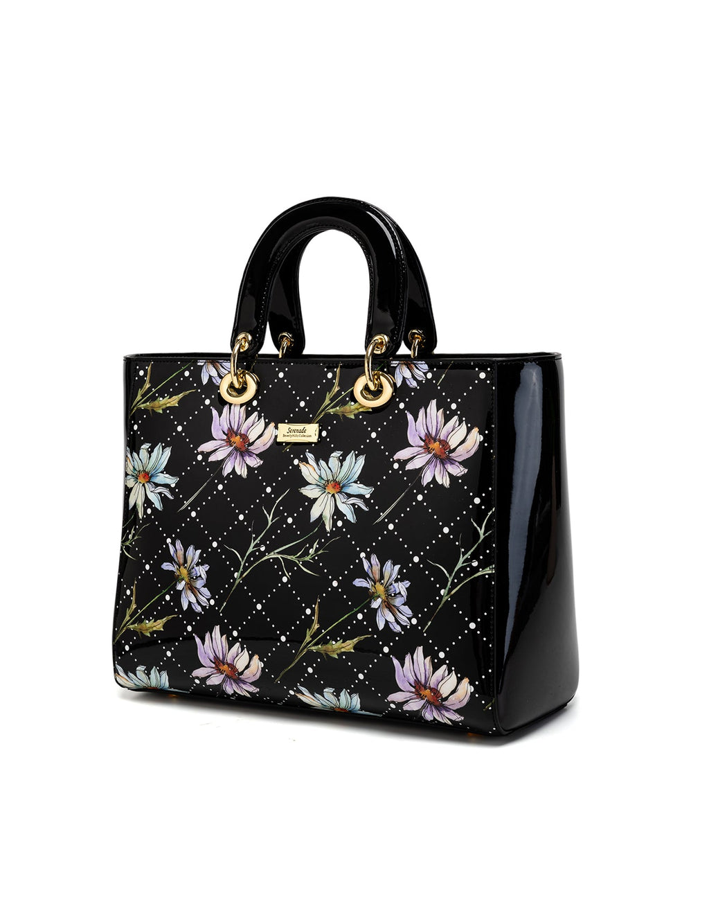 DAISY PATENT LEATHER BAG - DAISY PRINT