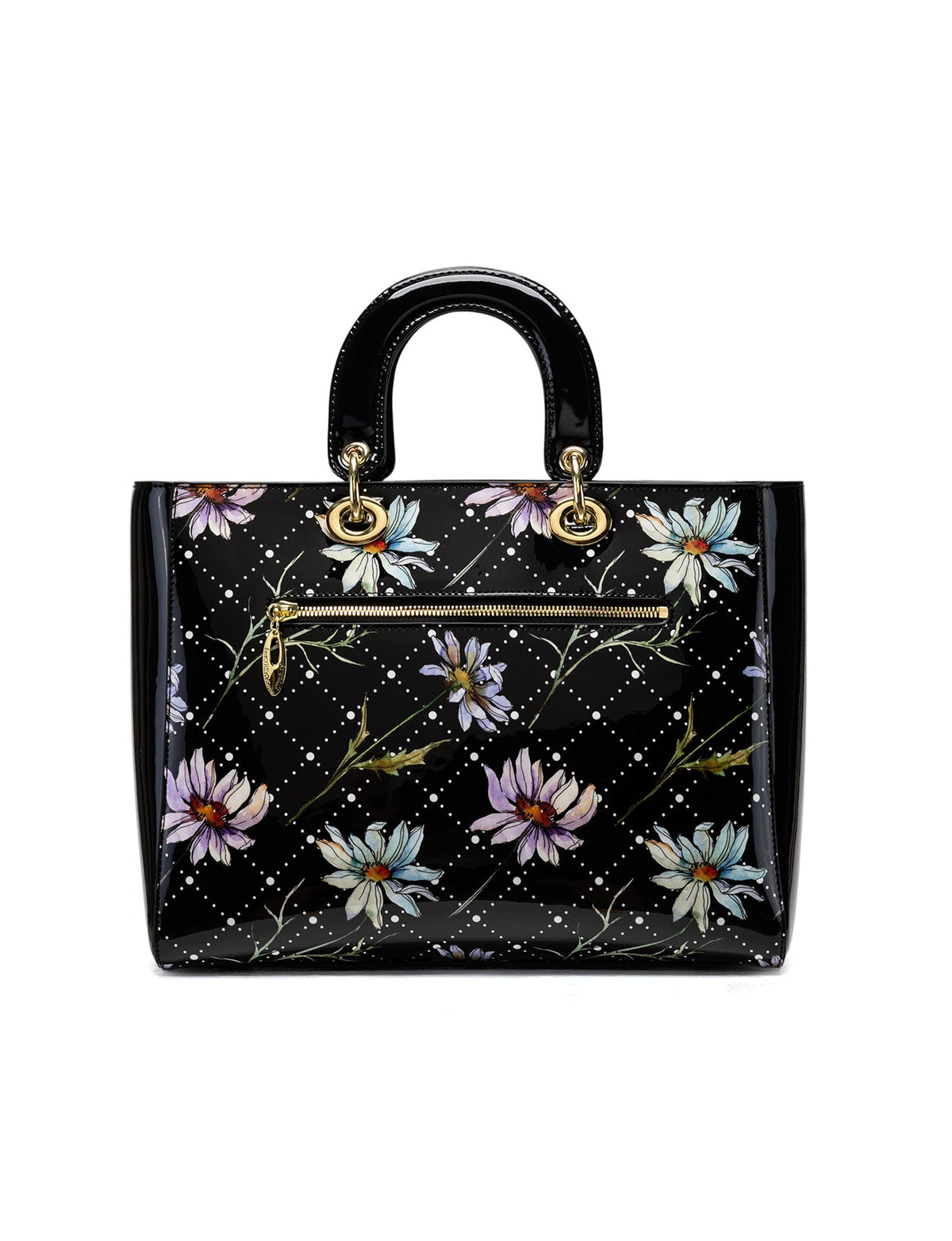 DAISY PATENT LEATHER BAG - DAISY PRINT