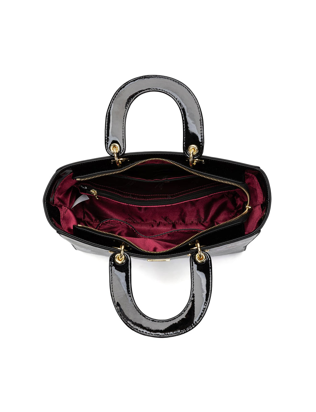 DAISY PATENT LEATHER BAG - DAISY PRINT