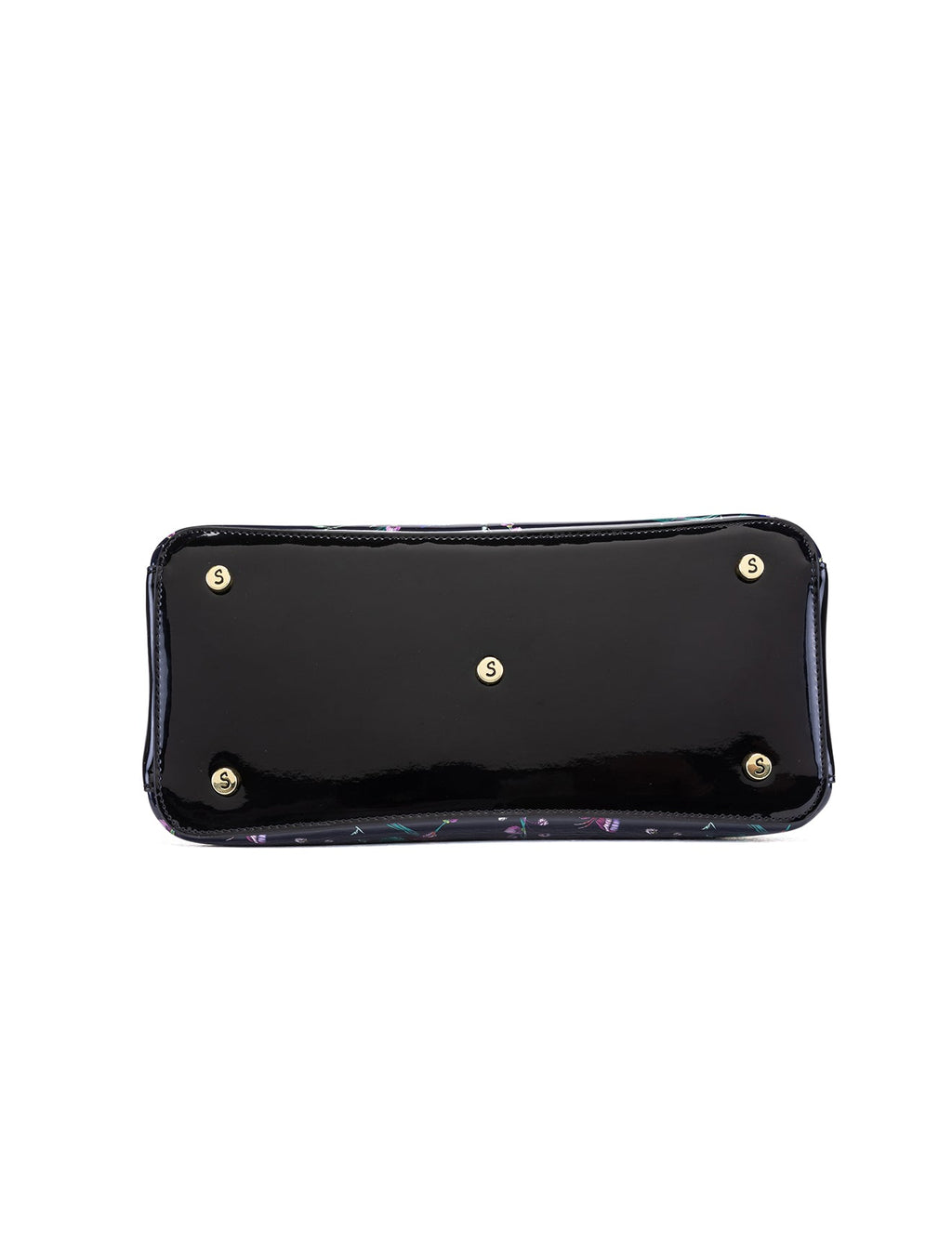 HUMMINGBIRD SINGS PATENT LEATHER BAG  - BIRD PRINT