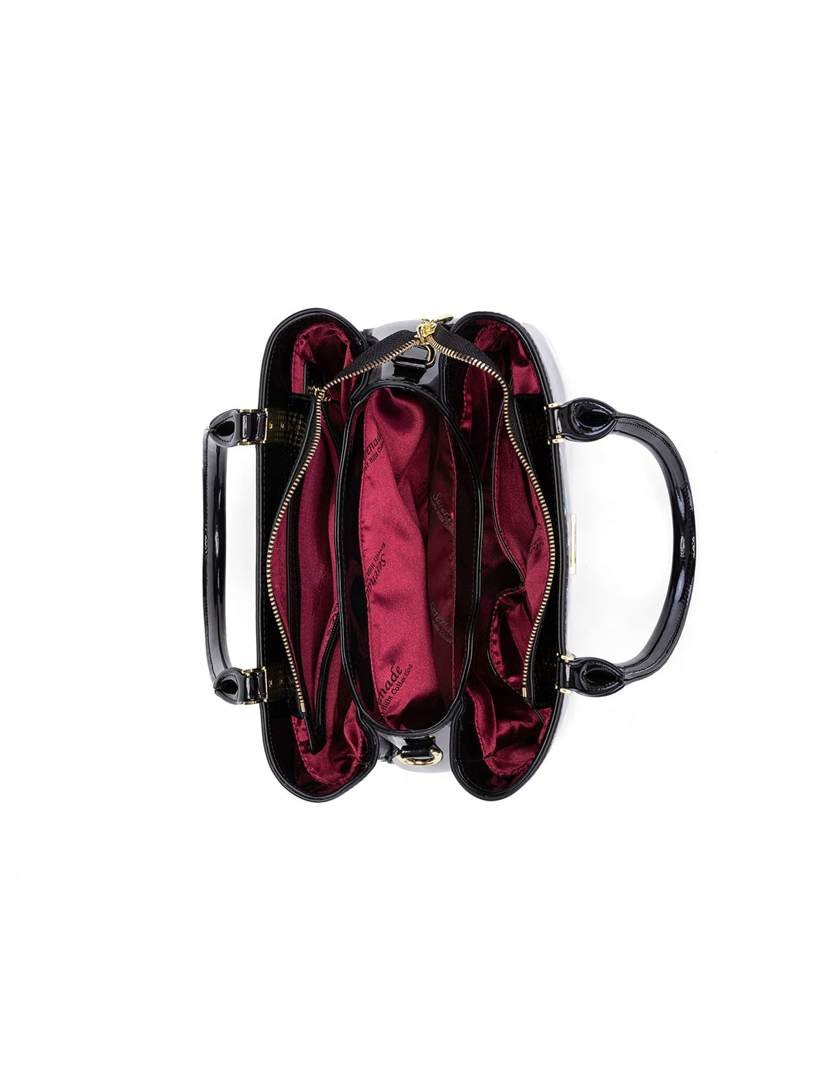 HUMMINGBIRD SINGS PATENT LEATHER BAG  - BIRD PRINT