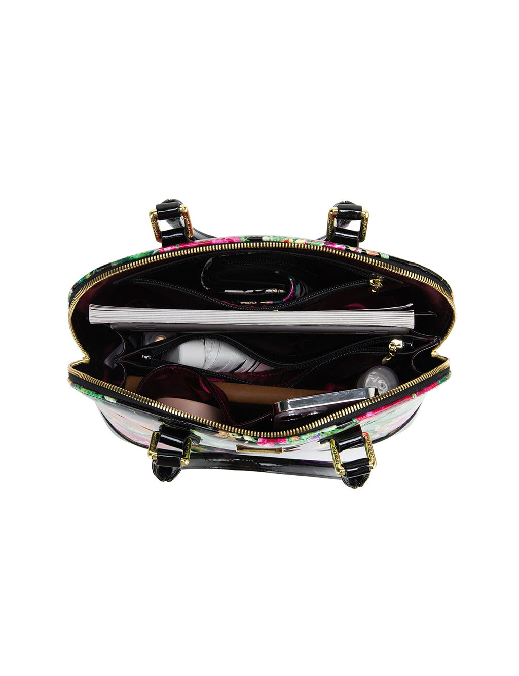 LAUREN  PATENT LEATHER DOME BAG- SF8-6801- SALE