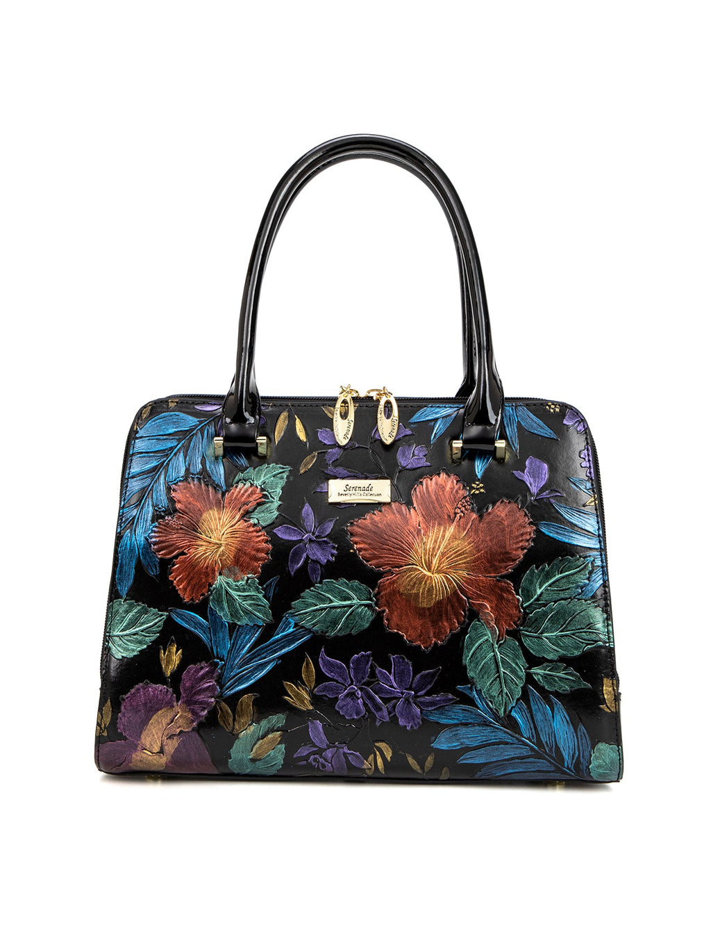 VERMEER HAND PAINTED LEATHER BAG- SL10-0343-MULTI