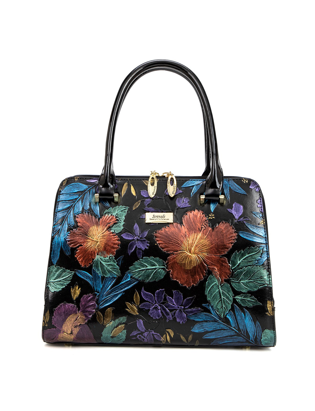 VERMEER HAND PAINTED LEATHER BAG- SL10-0343-MULTI