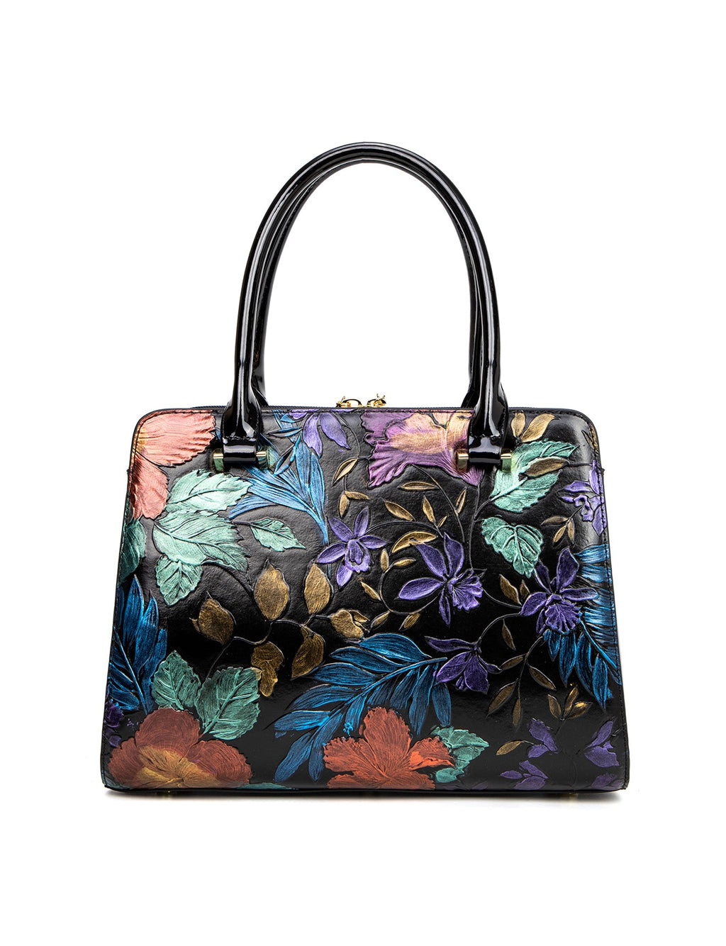 VERMEER HAND PAINTED LEATHER BAG- SL10-0343-MULTI