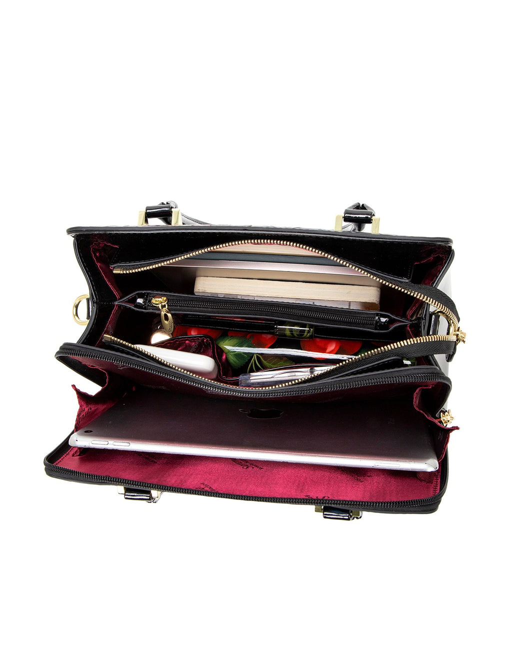 VERMEER HAND PAINTED LEATHER BAG- SL10-0343-MULTI