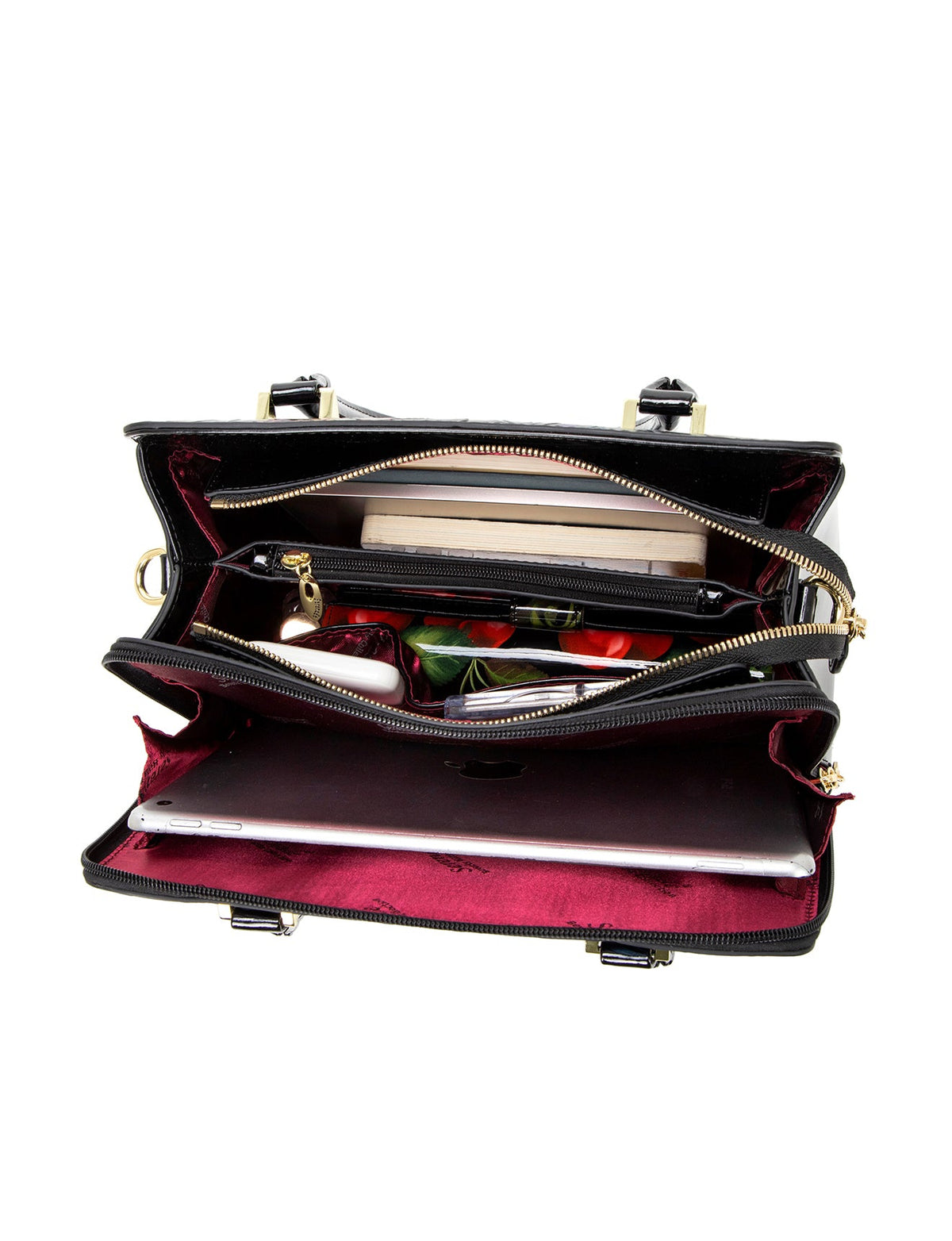 VERMEER HAND PAINTED LEATHER BAG- SL10-0343-MULTI