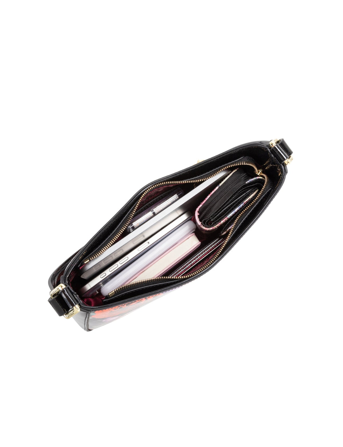 SCARLETTE PATENT LEATHER BAG WITH RFID-SN42-0822- SALE