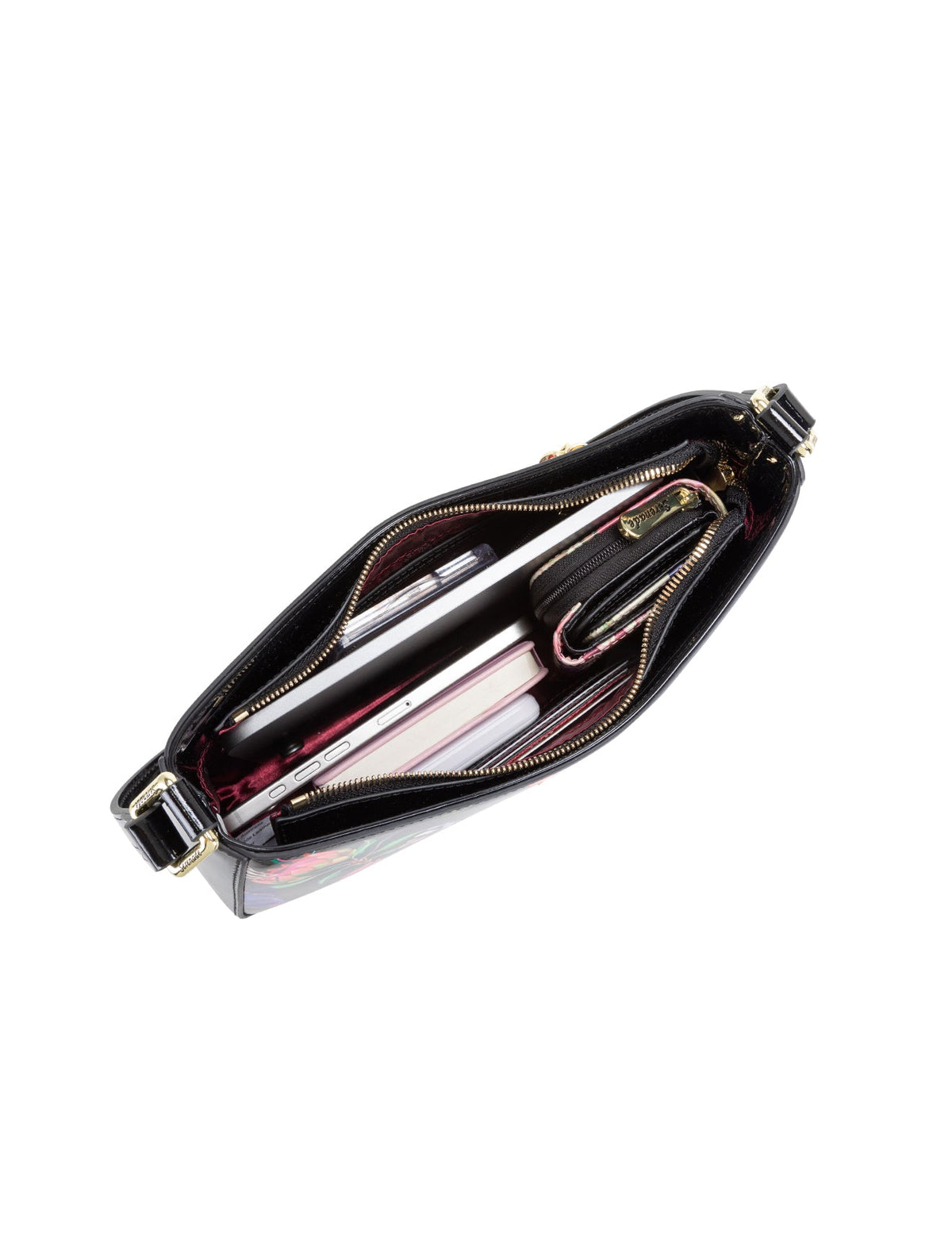 WINSLET PATENT LEATHER BAG WITH RFID-SN56-0822