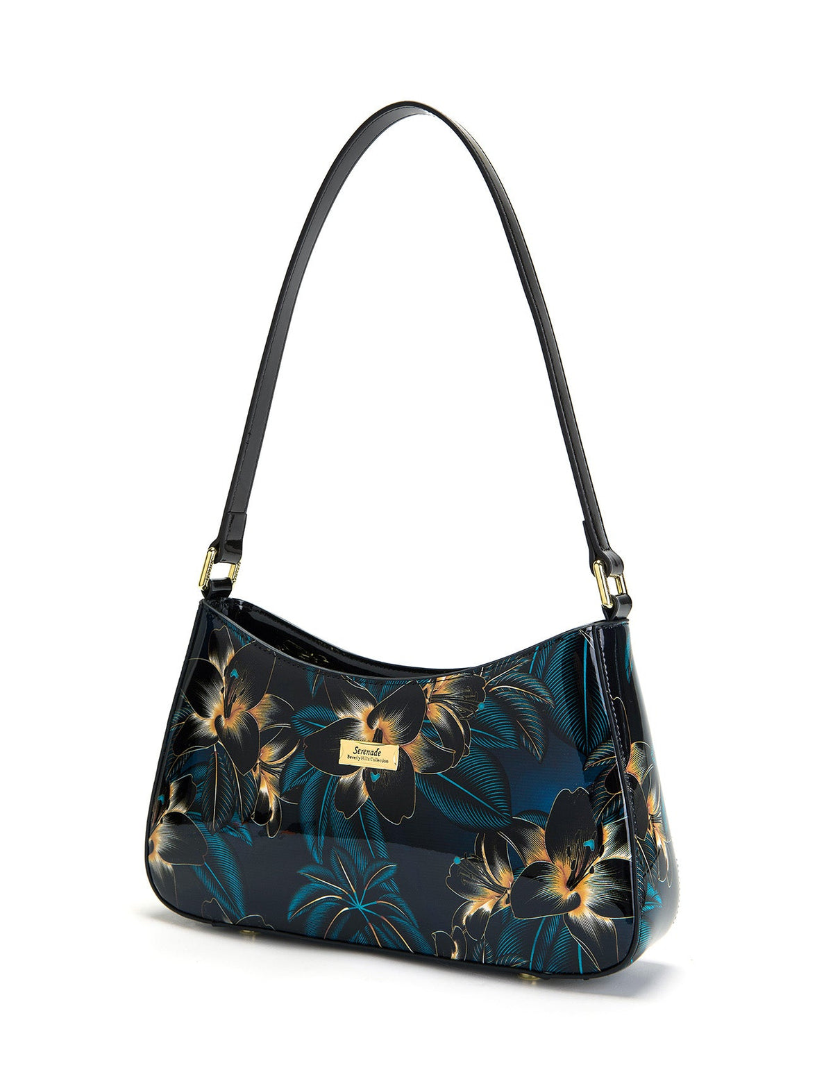 GAYLE PATENT LEATHER BAG WITH RFID- SN70-0822