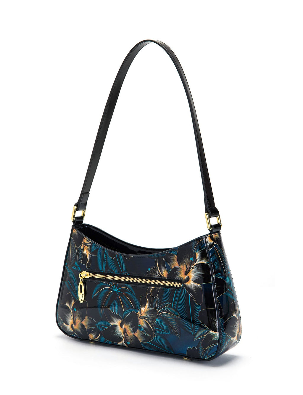 GAYLE PATENT LEATHER BAG WITH RFID- SN70-0822