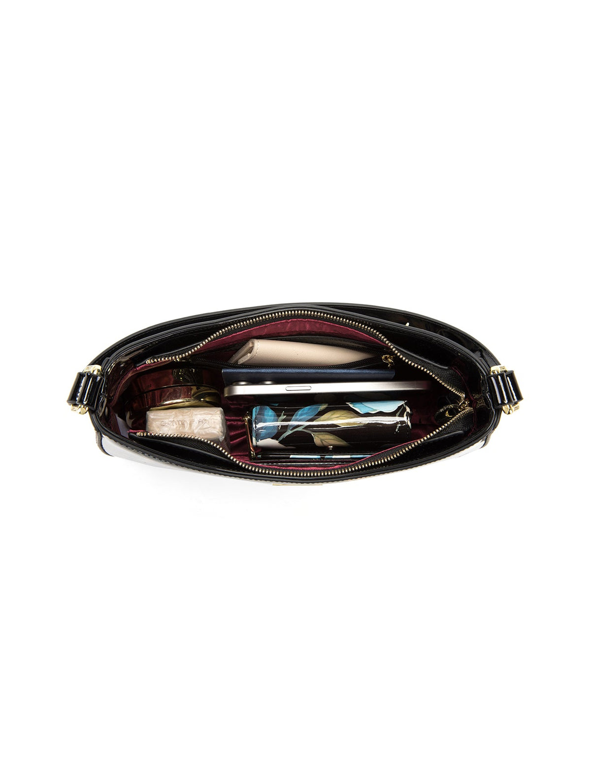 GAYLE PATENT LEATHER BAG WITH RFID- SN70-0822- SALE