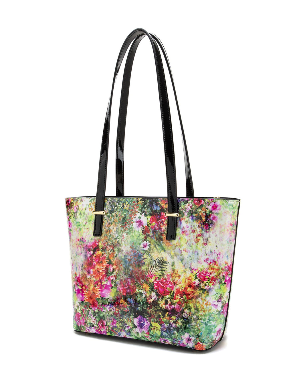 FIORE PATENT LEATHER TOTE BAG-SN81-0817