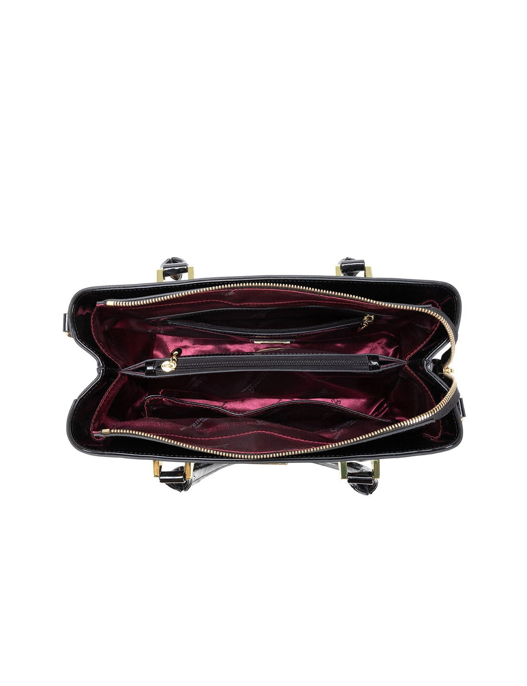 PHYLLIS PATENT LEATHER GRIP HANDLE BAG- SN82-0820-SALE
