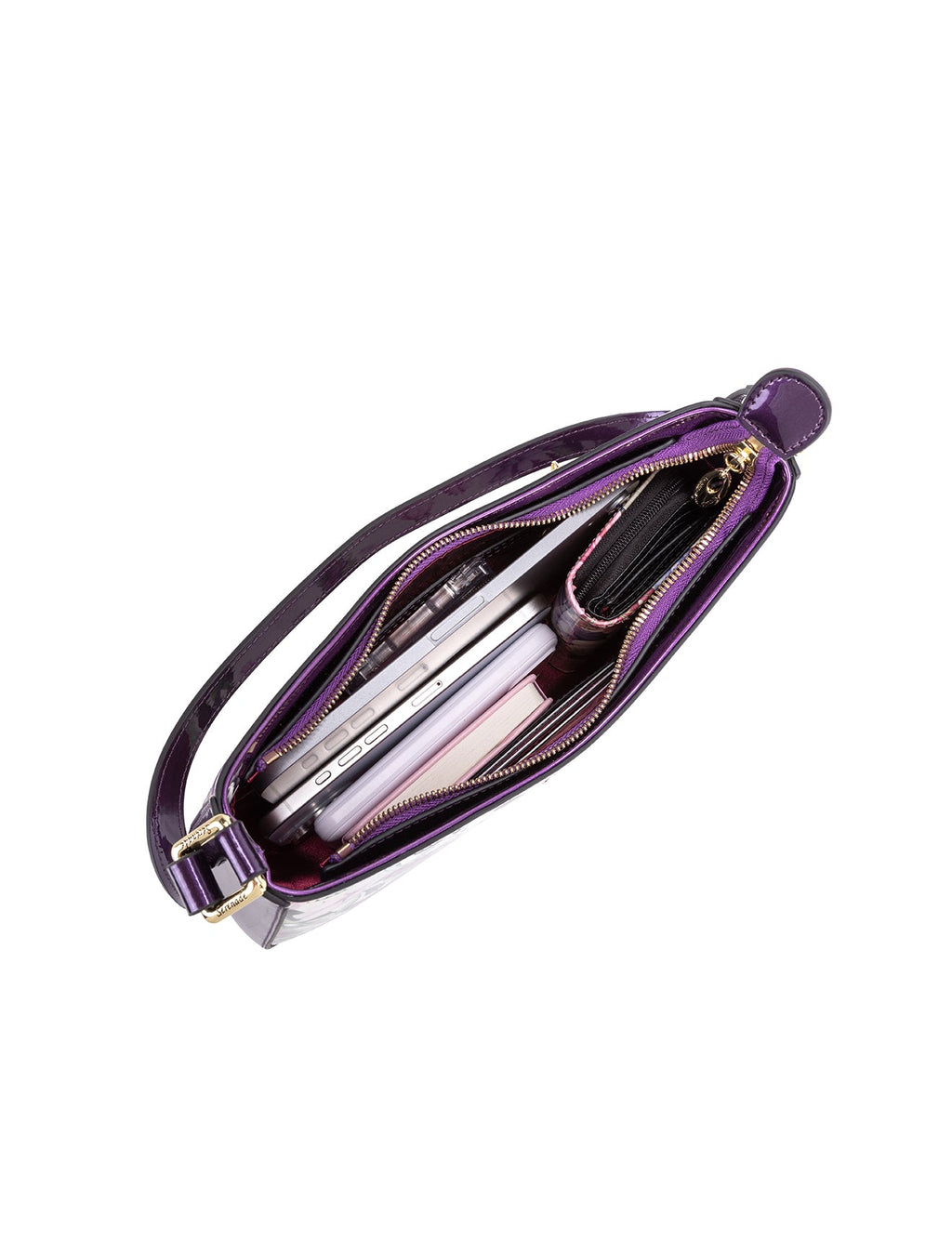 JACINDA PATENT LEATHER BAG WITH RFID- SN86-0822- SALE